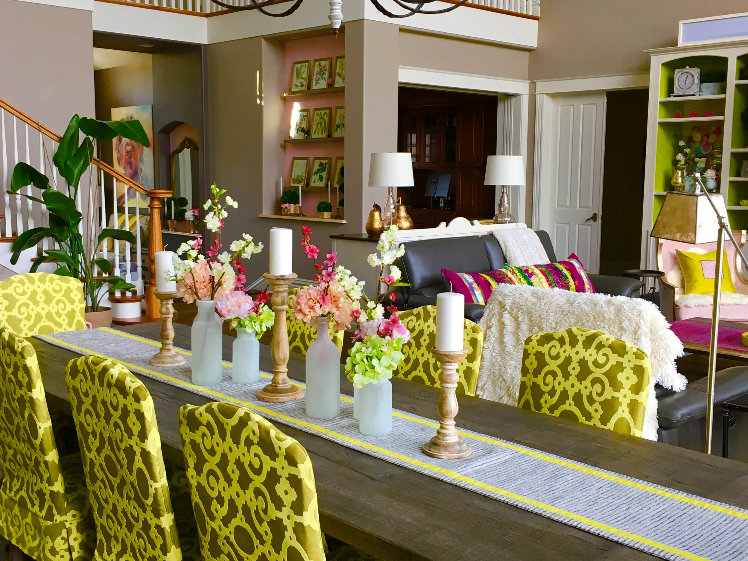 Entry & Great Room interior refresh project by Red Carrot Design