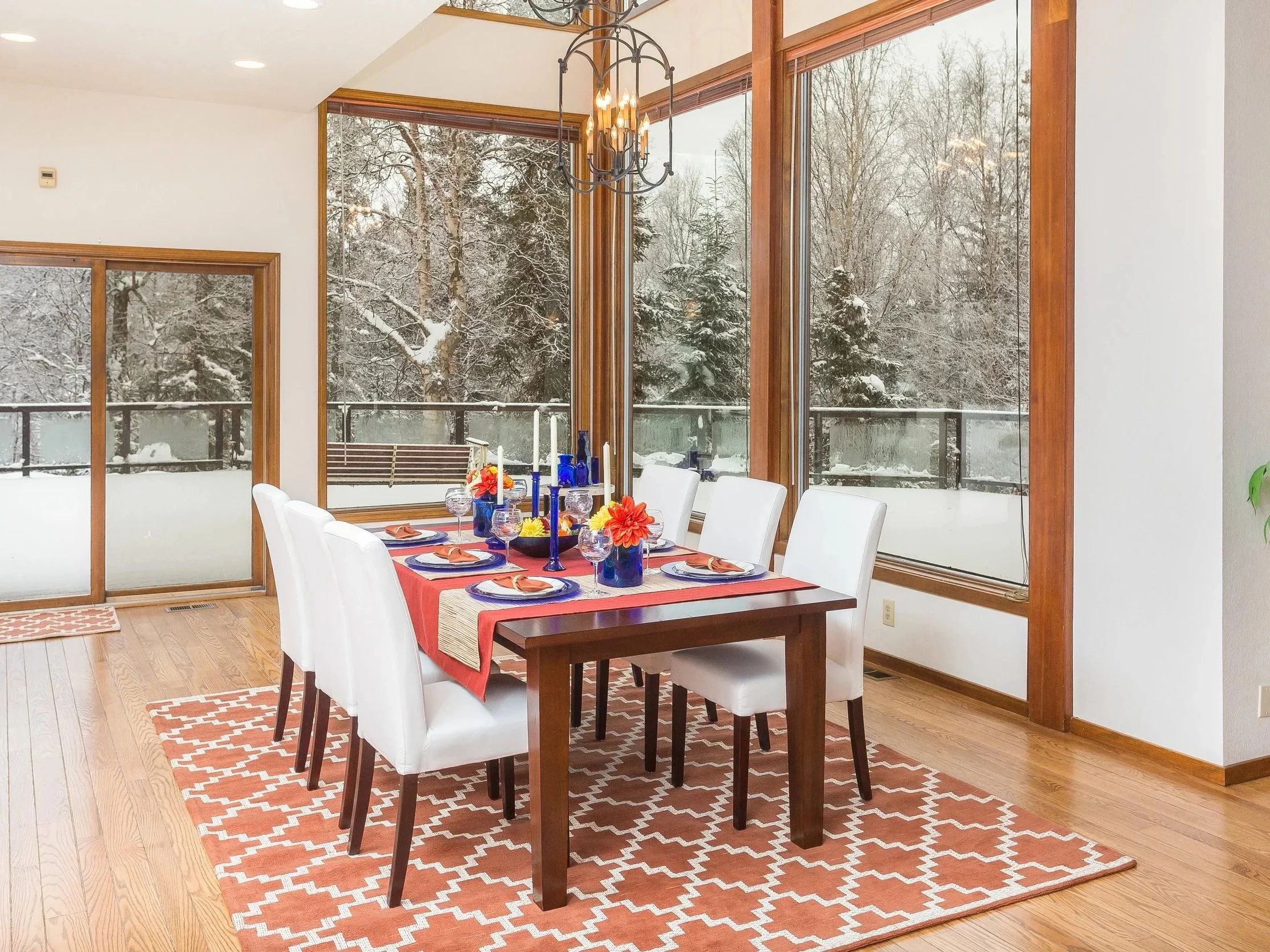 Interior styling for a hillside home Makeover by Red Carrot Design