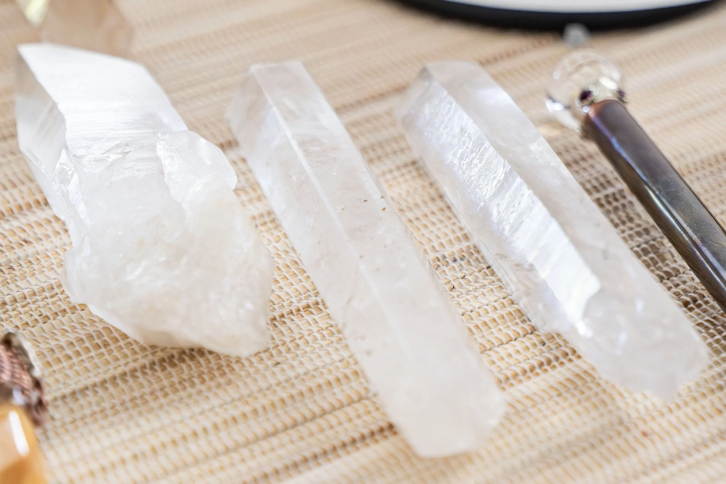 Selenite crystal healing tools for energy cleansing and aura clearing New Plymouth Taranak