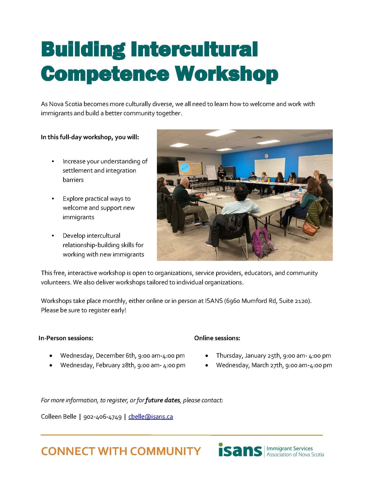 UPCOMING WORKSHOP: ISANS’ The Building Intercultural Competence ...