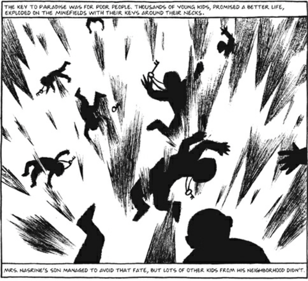 The symbol of the key in Satrapi's graphic novel Persepolis