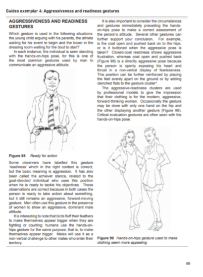 IB English Past Paper May 2016 Aggressiveness and Readiness Gesturesd