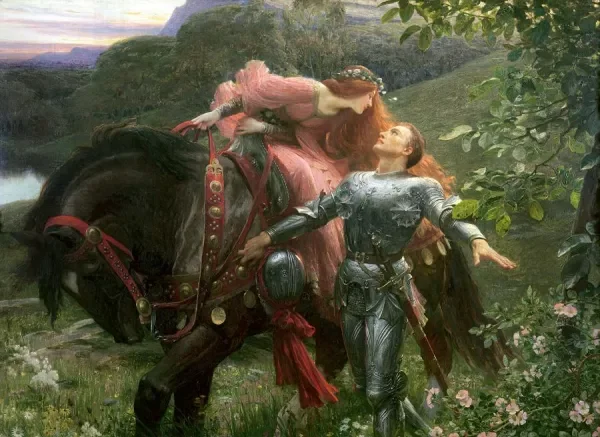 La Belle Dame Sans Merci by Frank Dicksee, a metaphor for Taylor Swift and Travis Kelce's love