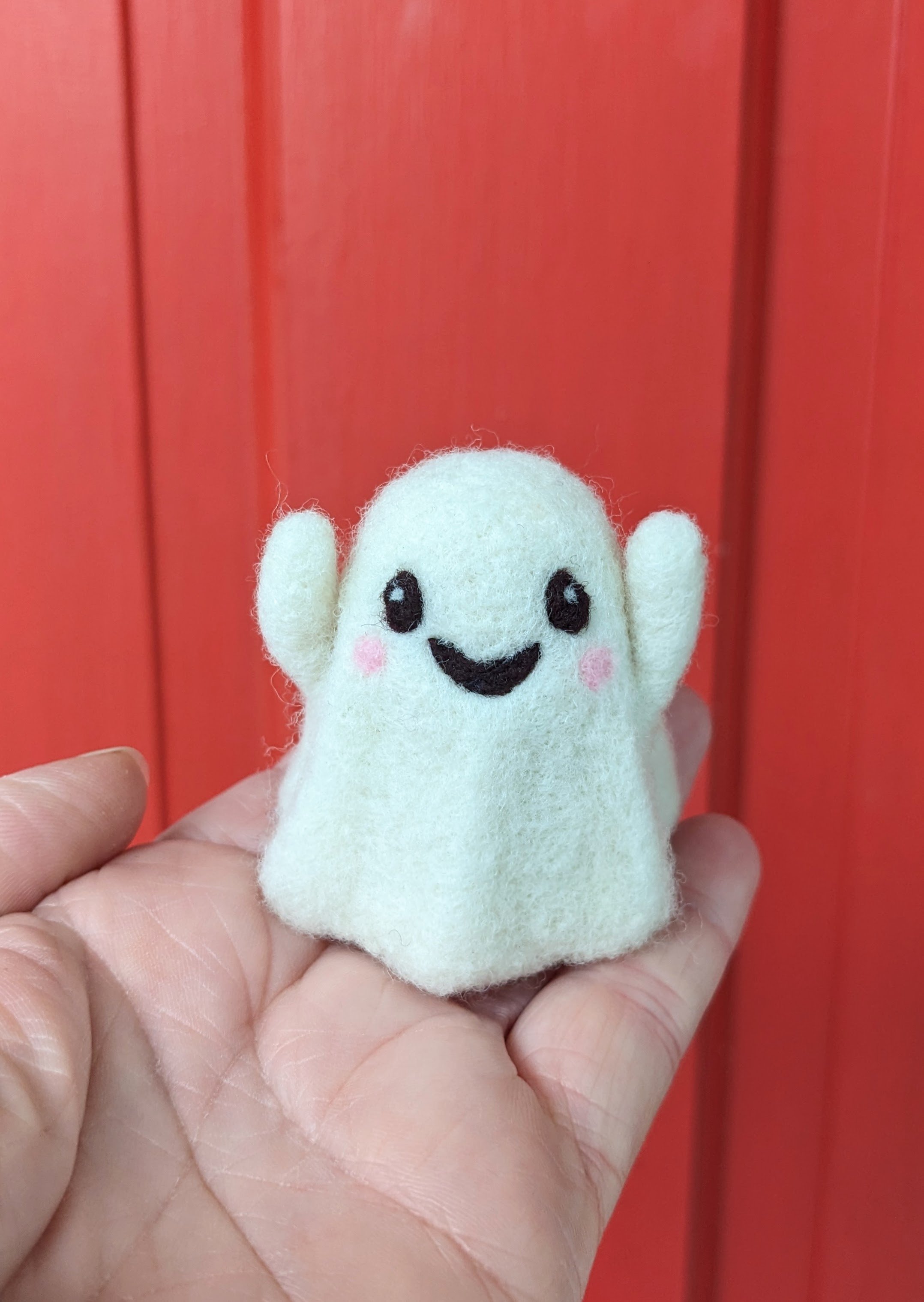 Spooky ghost needle felting workshop - Tues. Oct. 20th 6:00-8:00pm