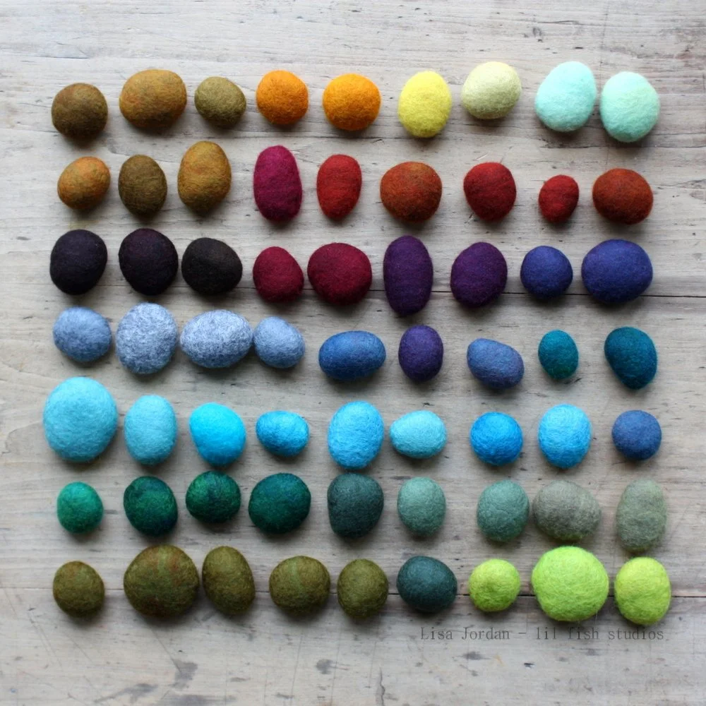 Wet felted stone workshop at Campfire Bay Resort