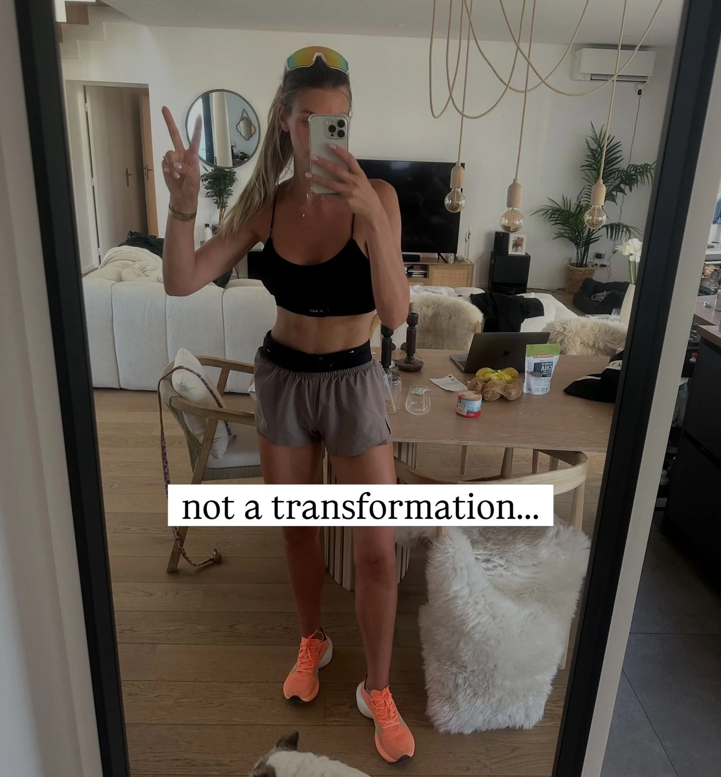 Not a transformation. A transition.

It&rsquo;s interesting how quickly we try to compare versions of ourselves.

Like one has to win.

But they&rsquo;re not even doing the same thing.

A year ago, my body was built for performance.
Now it&rsquo;s bu