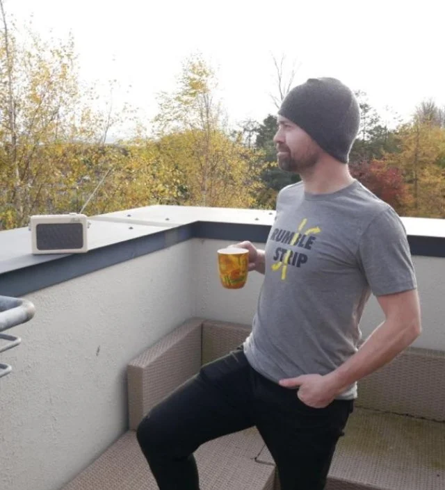 Liam in Ireland looking thoughtfully into the middle distance…