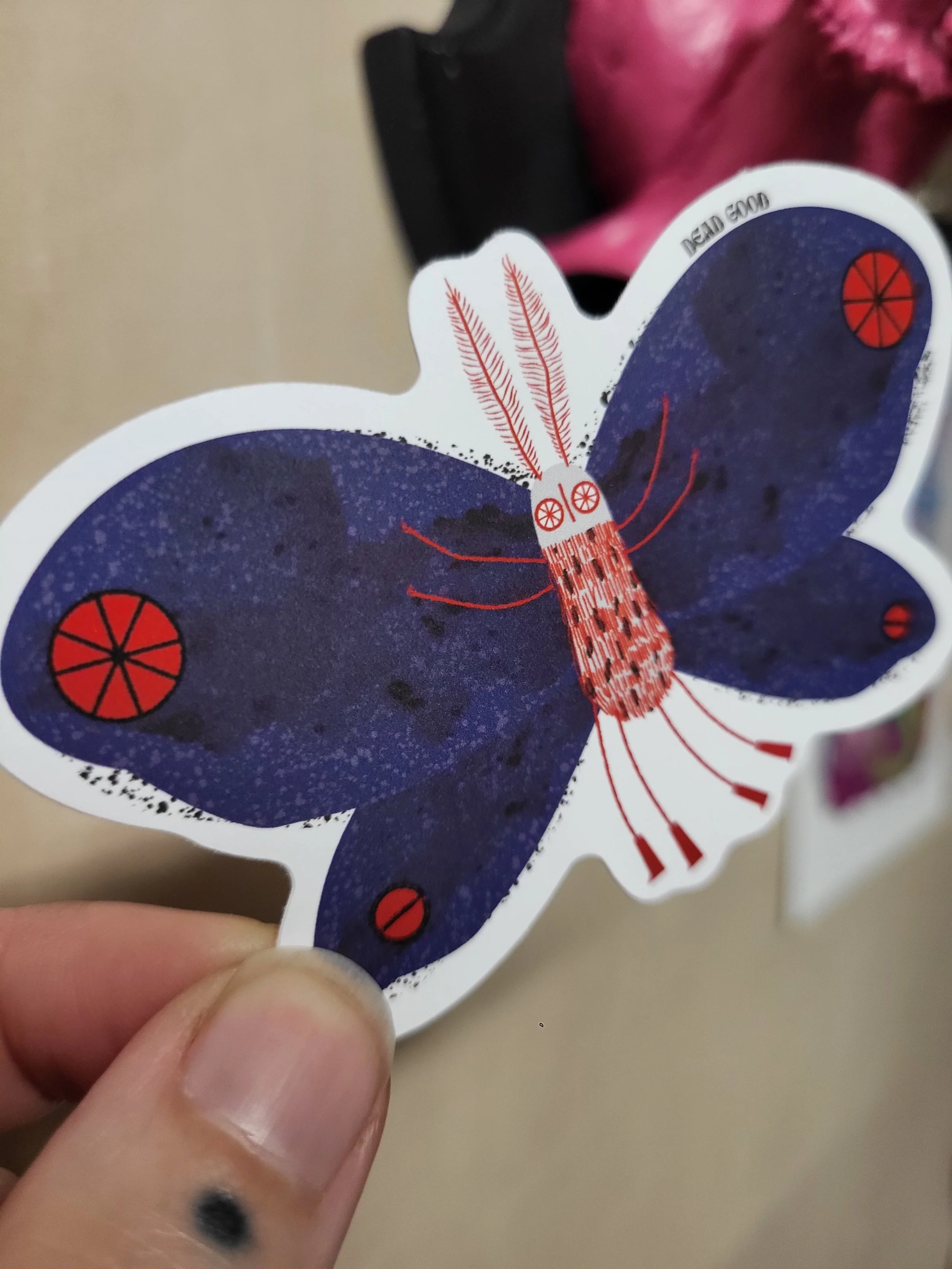 Midnight Moth Eco Sticker