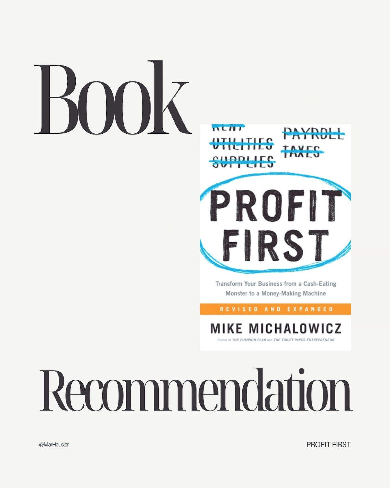 If you&rsquo;re a business owner or aspiring entrepreneur, this book is an absolute game-changer. Michalowicz&rsquo;s Profit First system completely revolutionizes the way you manage your business finances, making it easier than ever to prioritize pr