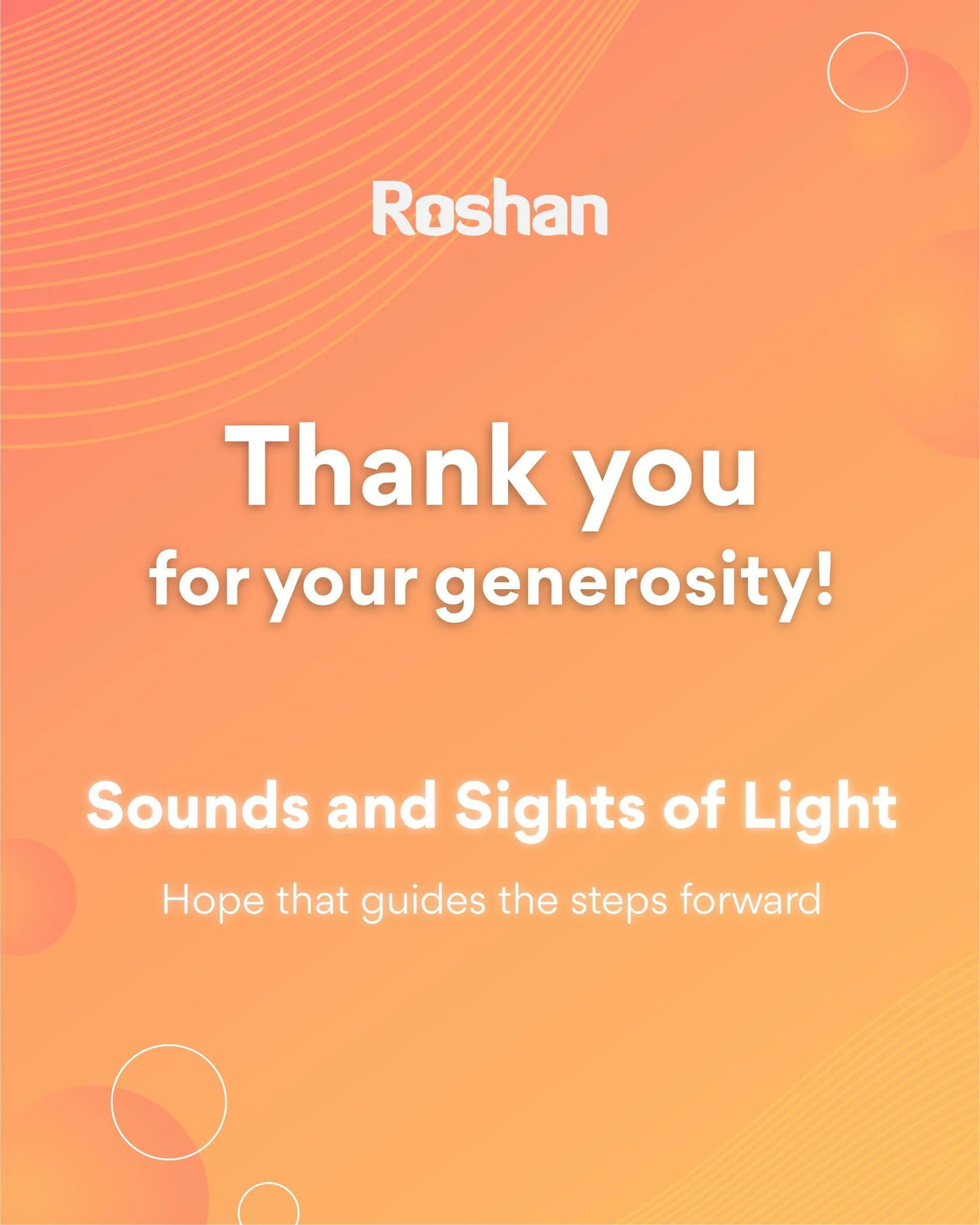 We&rsquo;re deeply grateful for your heart, your hope, and your belief in a brighter future.💛

The Sounds and Sights of Light was more than just a campaign&mdash;it was a celebration of courage, creativity, and community.✨🎶🌍

Because of your incre