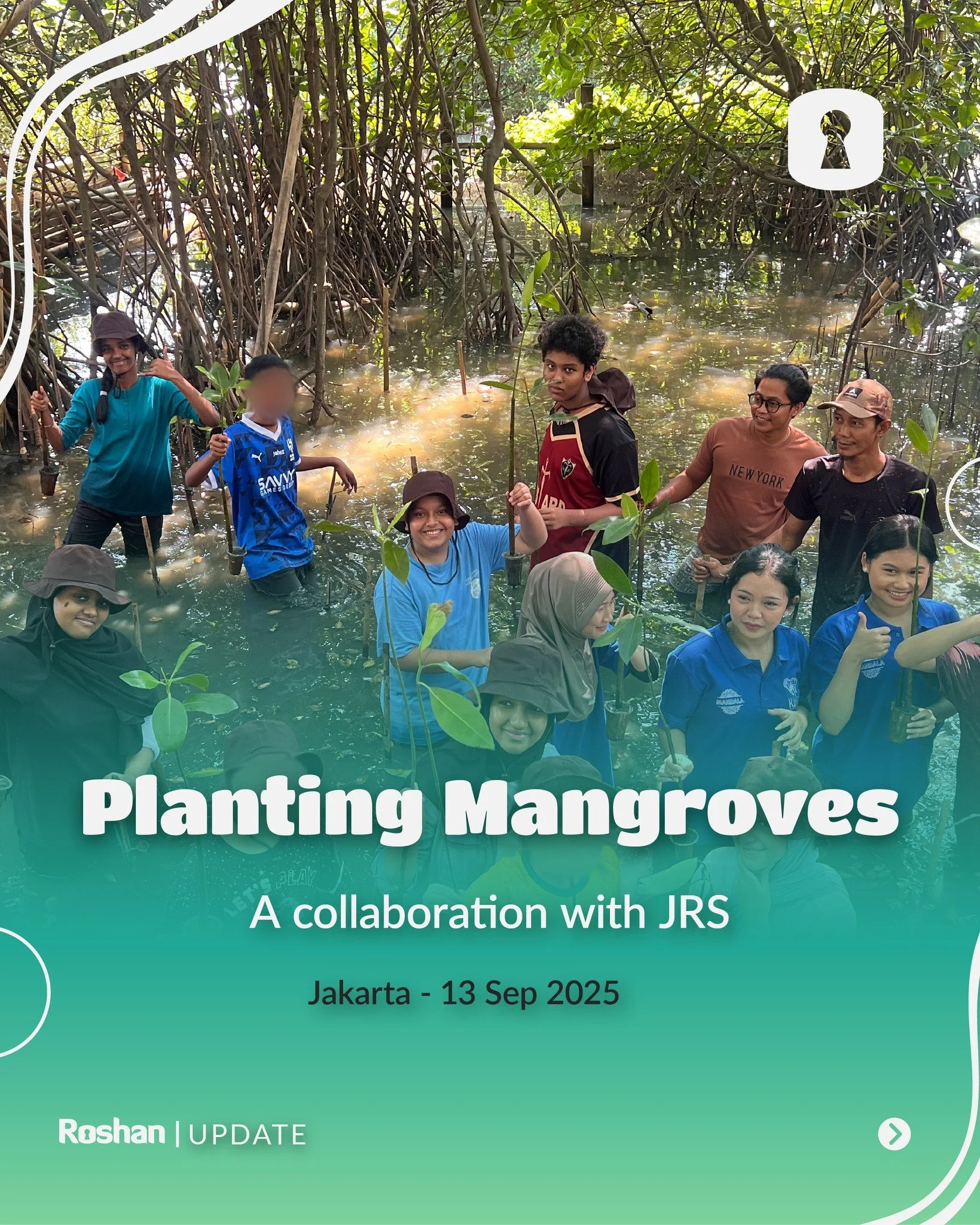 This September, Roshan EOS students joined @jrs.indonesia , Life Project 4 Youth, and Yayasan Kampus Diakoneia Modern to plant mangroves in North Jakarta 🌱🌊.

Mangroves are coastal trees that thrive in salty water, protect shorelines, shelter marin