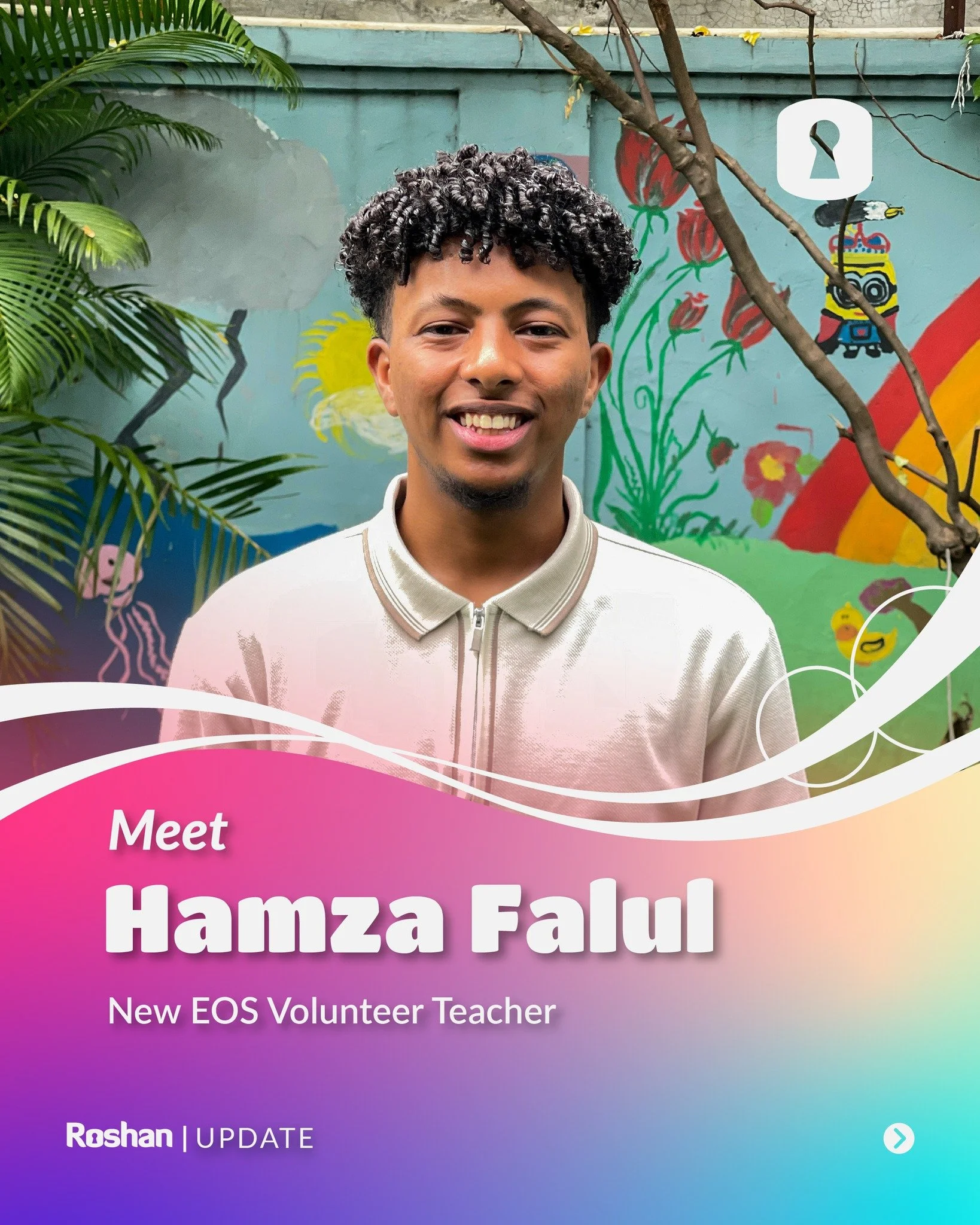 🌟 Meet Hamza, Our New EOS Volunteer Teacher! 👨&zwj;🏫✨

Originally from Eritrea and a recent EOS graduate, Hamza has been adjusting from student to teacher. It&rsquo;s a big change, but the support at Roshan has helped him grow with confidence 🌱.
