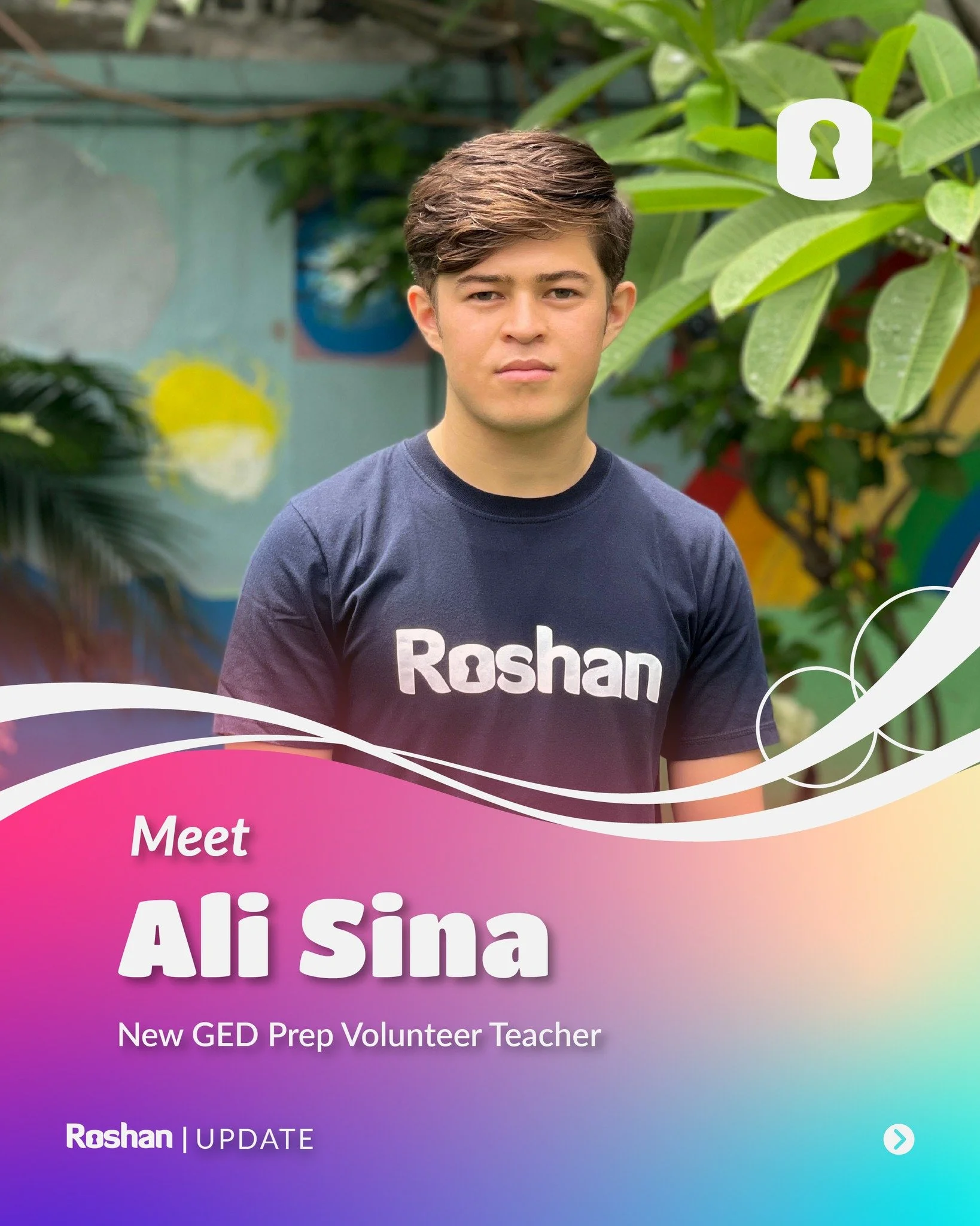 Ali Sina has been teaching at Roshan for almost three years, and this year he began supporting adult learners in the GED Math program. ✨

What he loves most is seeing students grow in confidence, especially when a tough concept finally clicks. With l