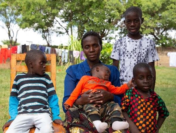 Helen with her 4 boys