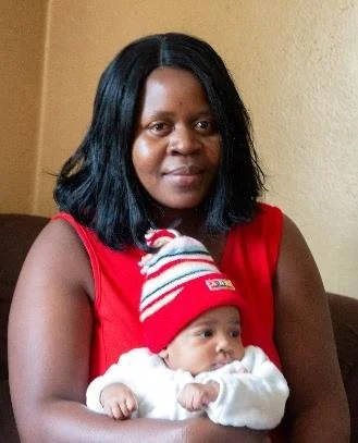 Tabitha holding baby Melody