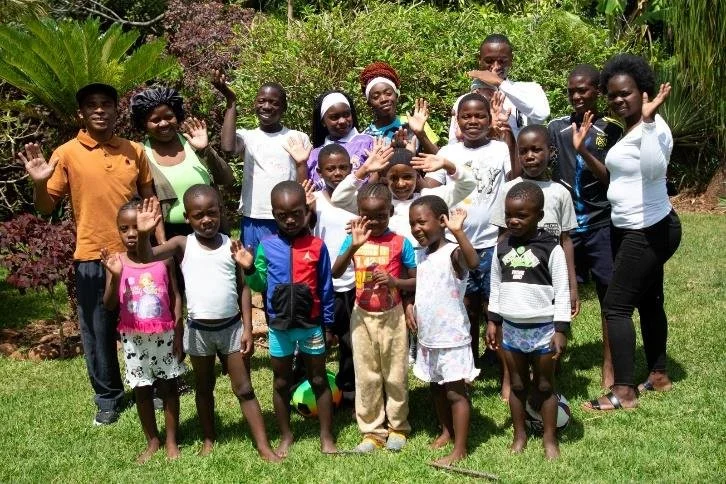 Chimwemwe group outdoors