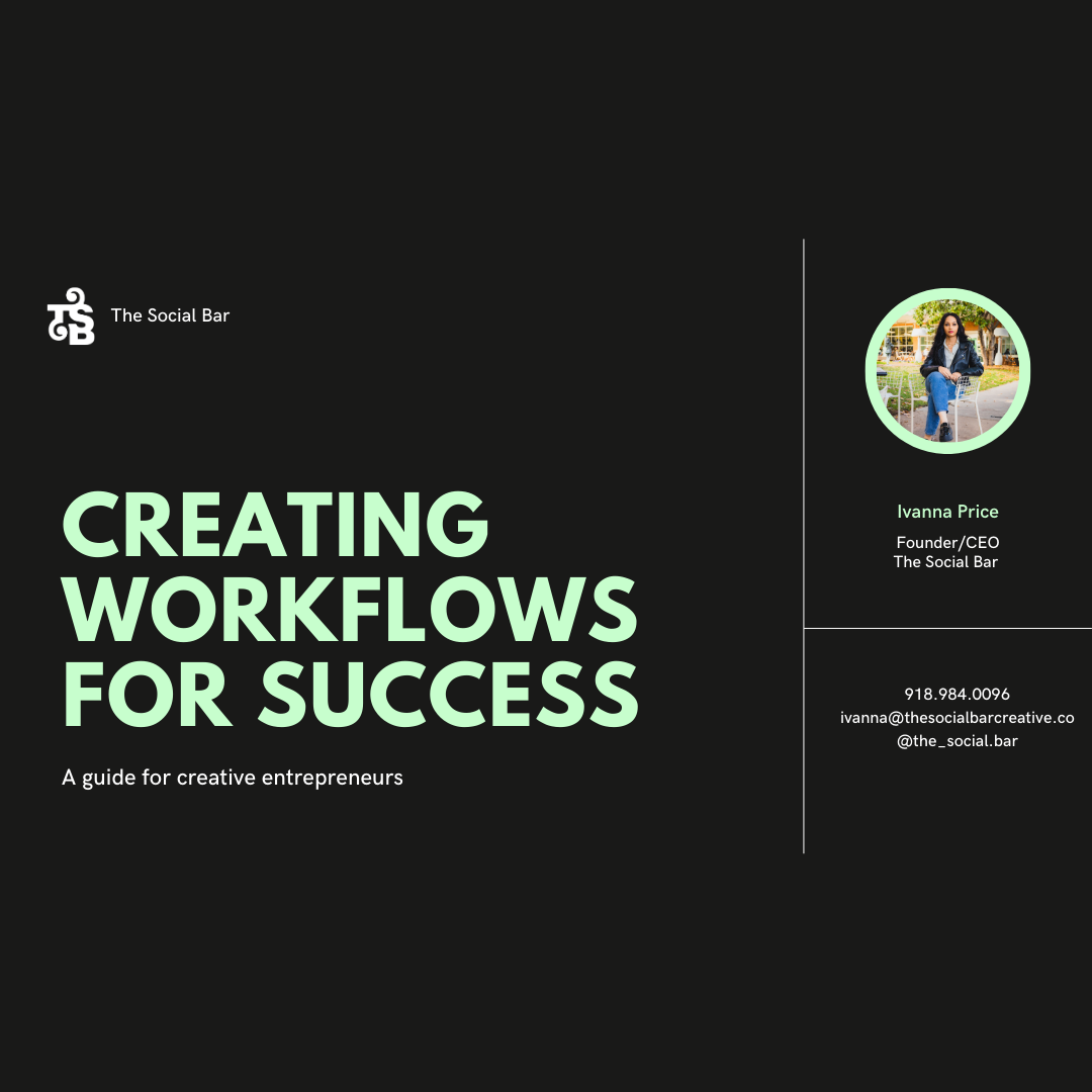 Creating Workflows for Success: A guide for Creative Entrepreneurs