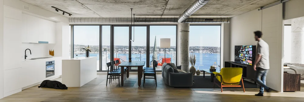 This Penthouse Apartment In Kiev Is Full Of Industrial Design Elements - Industrial Apartment Penthouse-View Versatile