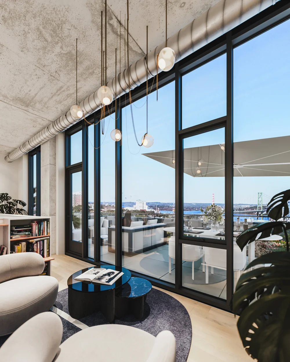 View of The Designers Went 'Off Grid' for This Clerkenwell Penthouse Apartment ...