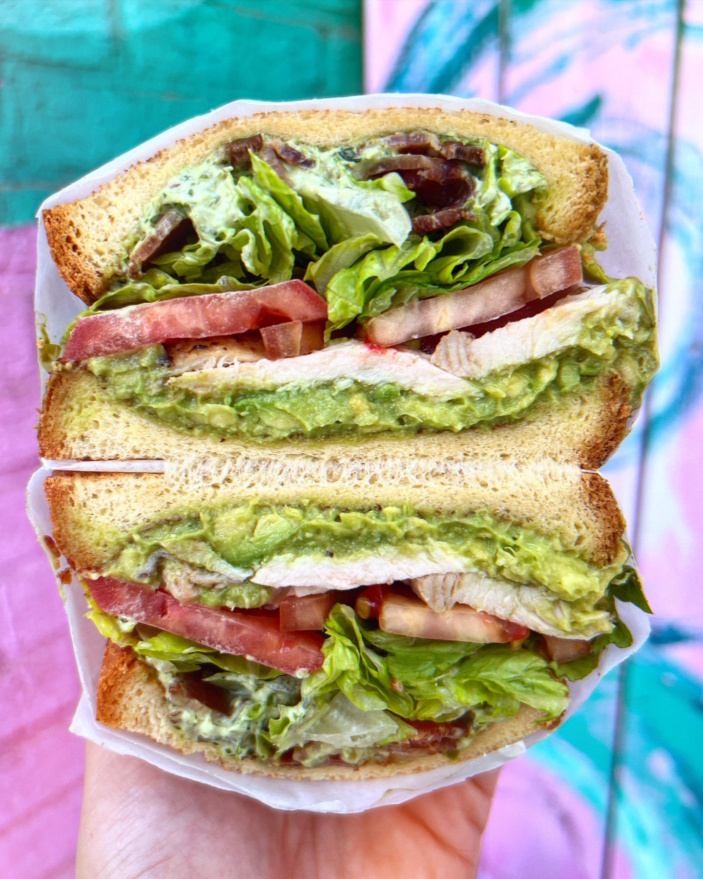 HAPPY #LUNCHTIME FROM THIS BLTA(vocado) ON CHALLAH TO YOUR TUMTUM. 😋🥓🥬🍅🧨🥑💣 #jalapenoherbmayo