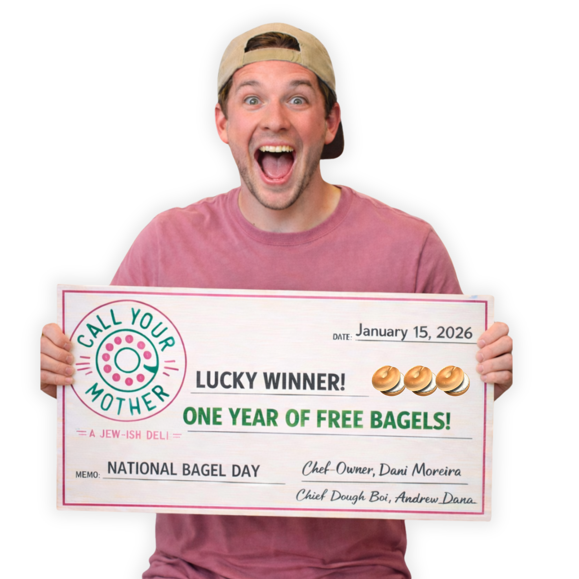 FREE BAGELS FOR A YEAR