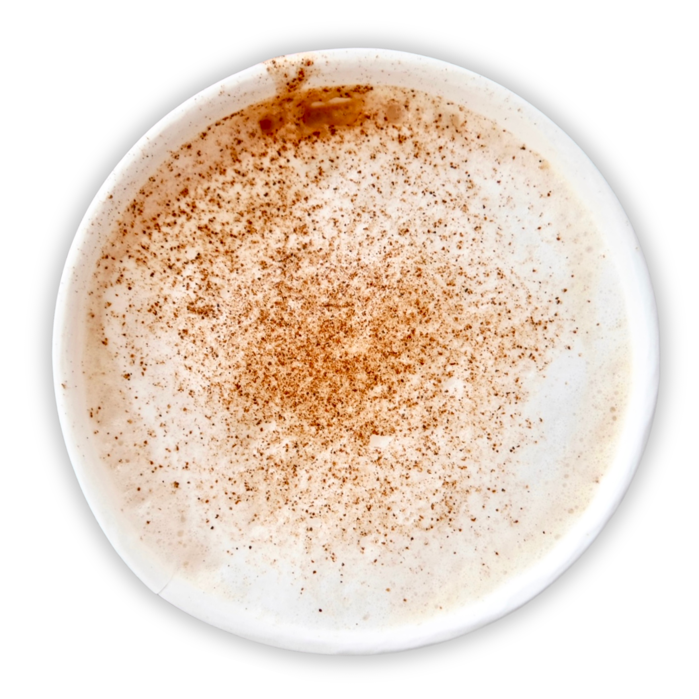 Pumpkin Pie Spice Latte: Pumpkin pie spices, espresso, milk. Served hot or iced. *No actual pumpkins were harmed during the making of this latte Option to add marshmallow cold foam (iced drinks only).