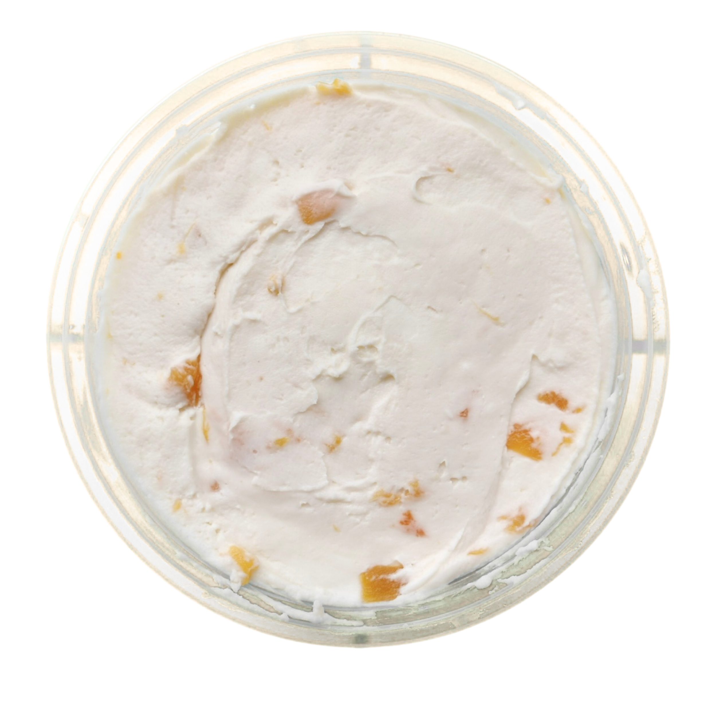 Peach Cream Cheese: MILLIONS OF PEACHES!!! Plain cream cheese swirled with peach jam for the perfect summer schmear.