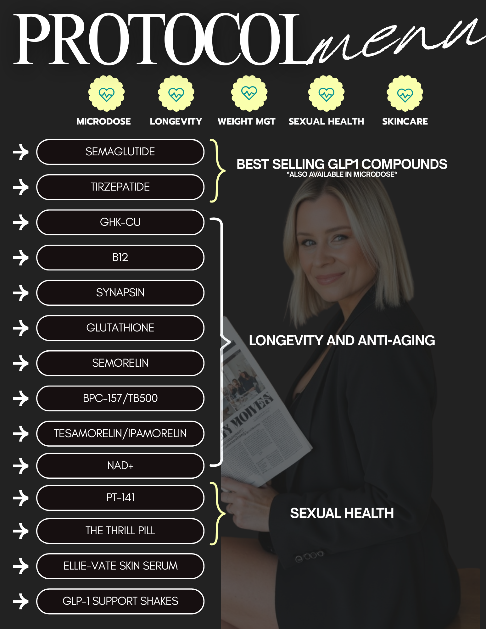 We’re excited to officially introduce MD Peptides — now available inside our wellness platform!

If you’ve been dealing with low energy, stubborn weight, slow recovery, hormone imbalances, inflammation, or feeling “off” despite doing all the right th