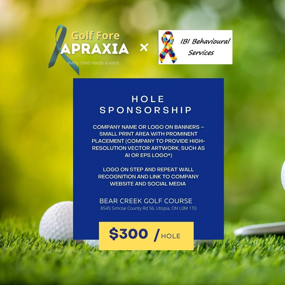 🙏🏼So grateful to everyone who has sponsored a hole!! 

‼️We only have a couple of holes left ‼️

You can sponsor a hole directly from our website. Link is in our Bio ☝🏼

📩Send us a DM if you have any questions.

#golfforeapraxia #apraxiakidscanad