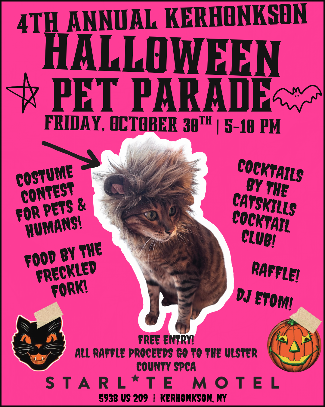 The Catskills Cocktail Club Fridays @ The Starlite Motel | 4th Annual Kerhonkson Halloween Pet Parade &amp; Costume Contest