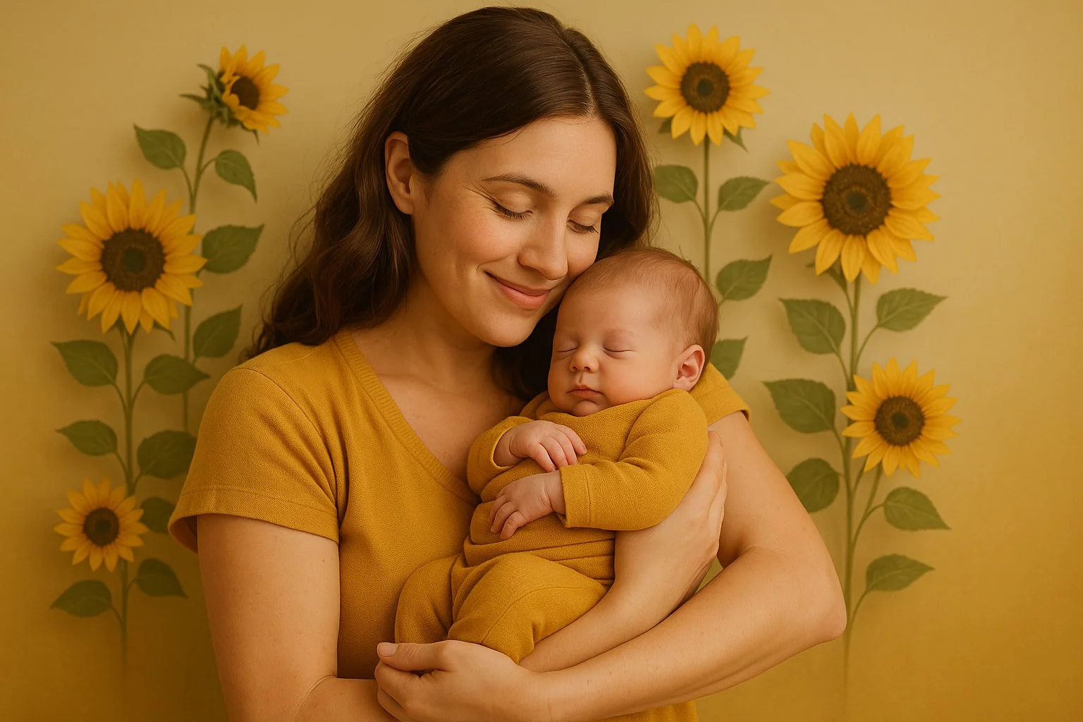 Smiling mother holding her infant at The Hive Chiropractic Wellness Center in Irving, TX, receiving gentle pediatric chiropractic care for newborn wellness.