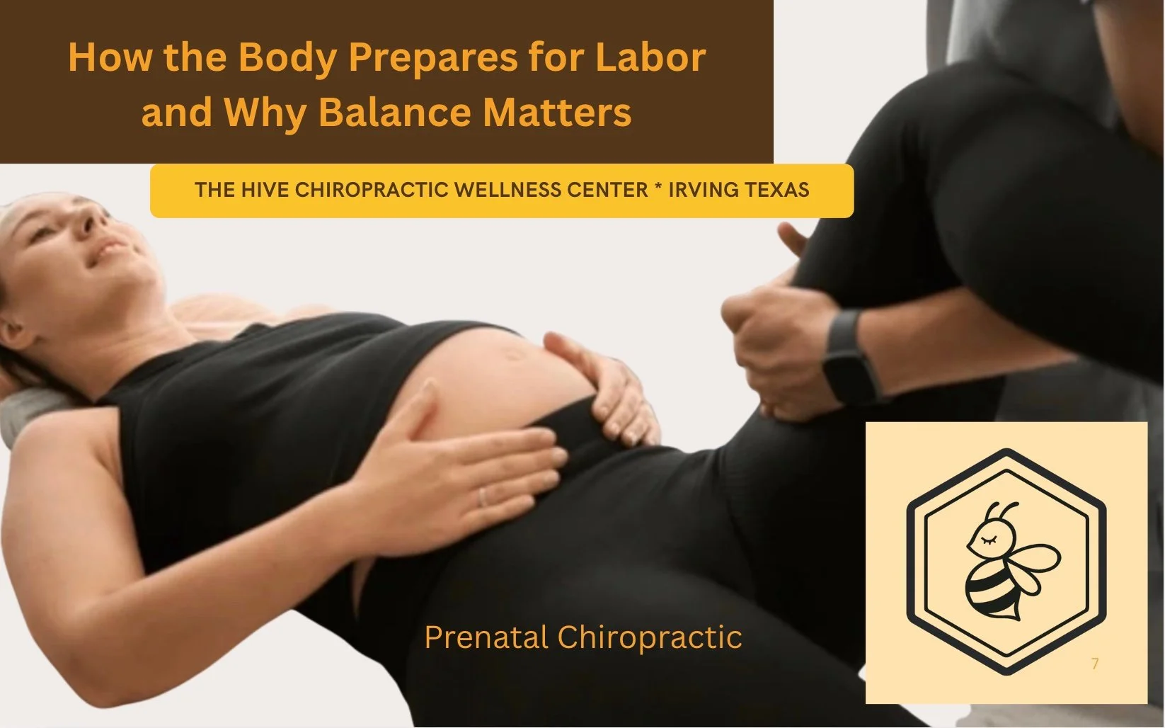 Pregnant woman doing stretches whil preparing for labor