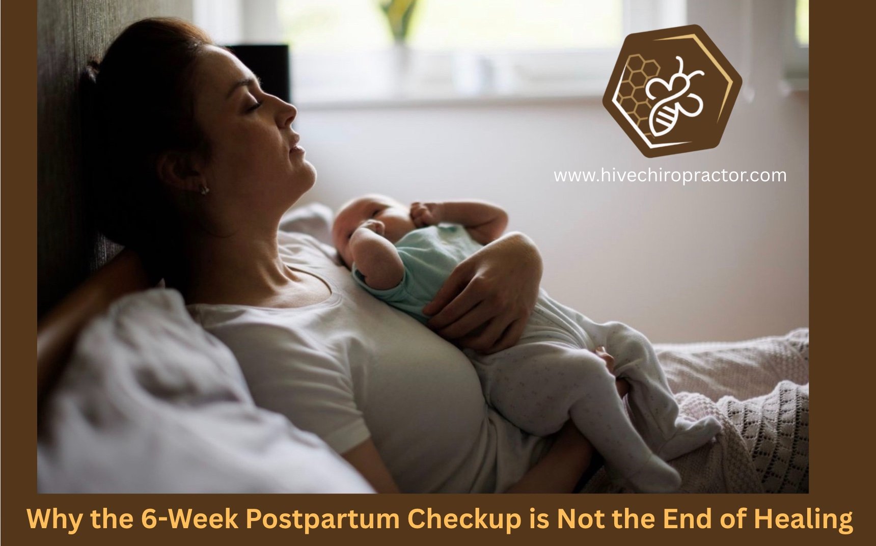 Postpartum mother holding newborn at home during recovery period in Irving Texas