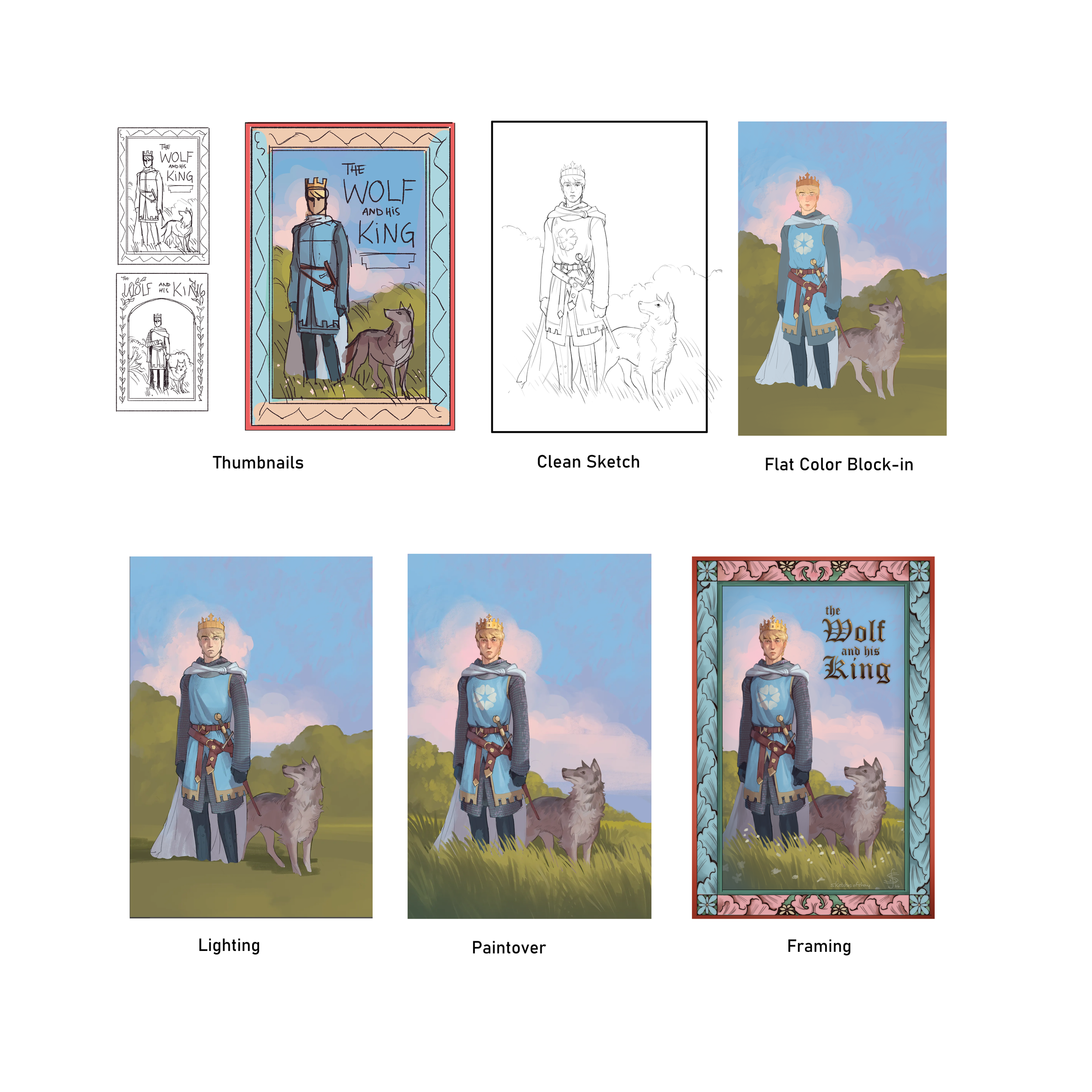 wolf and his king sketch page.png