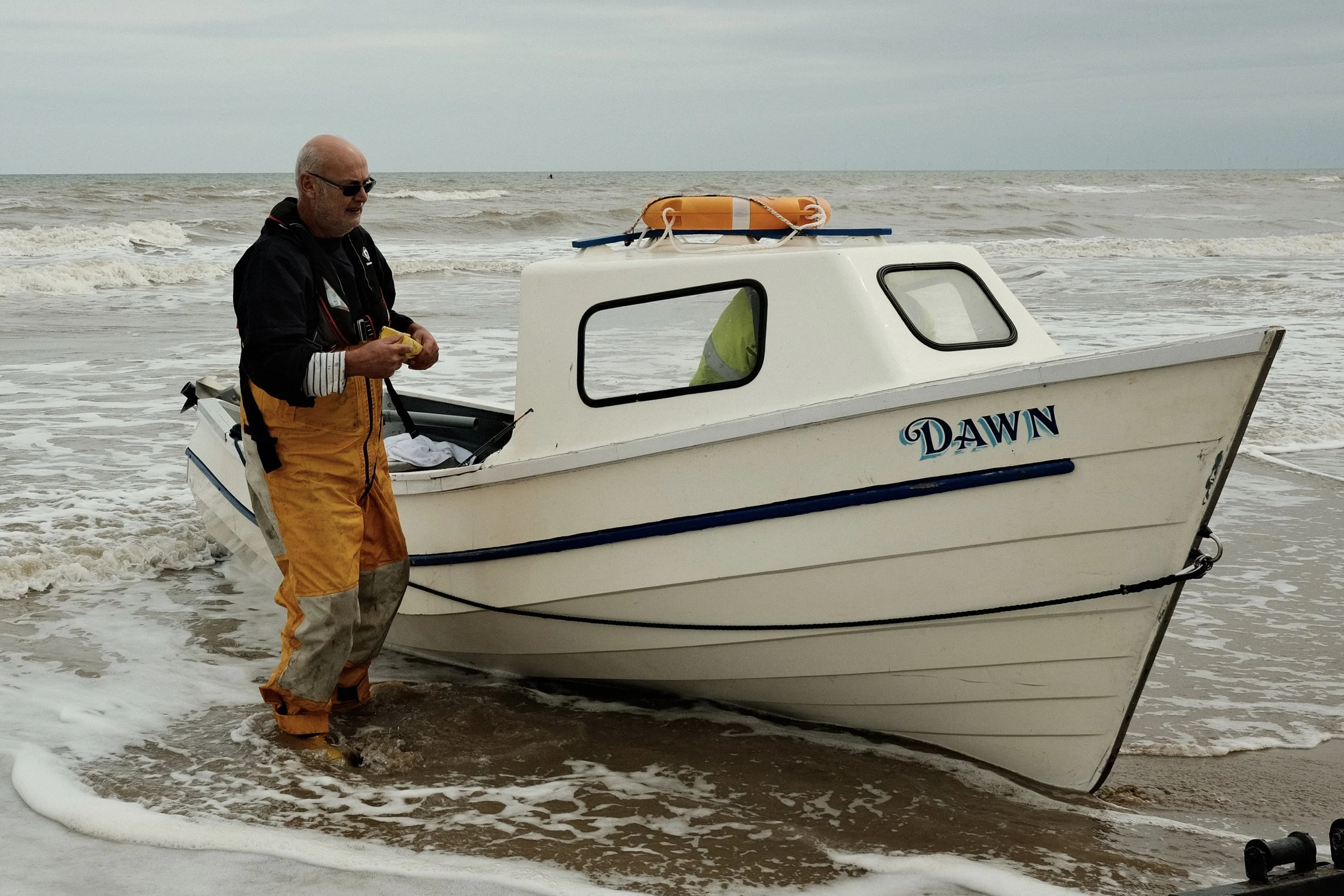 Hornsea Pebble Dawn recovered to beach