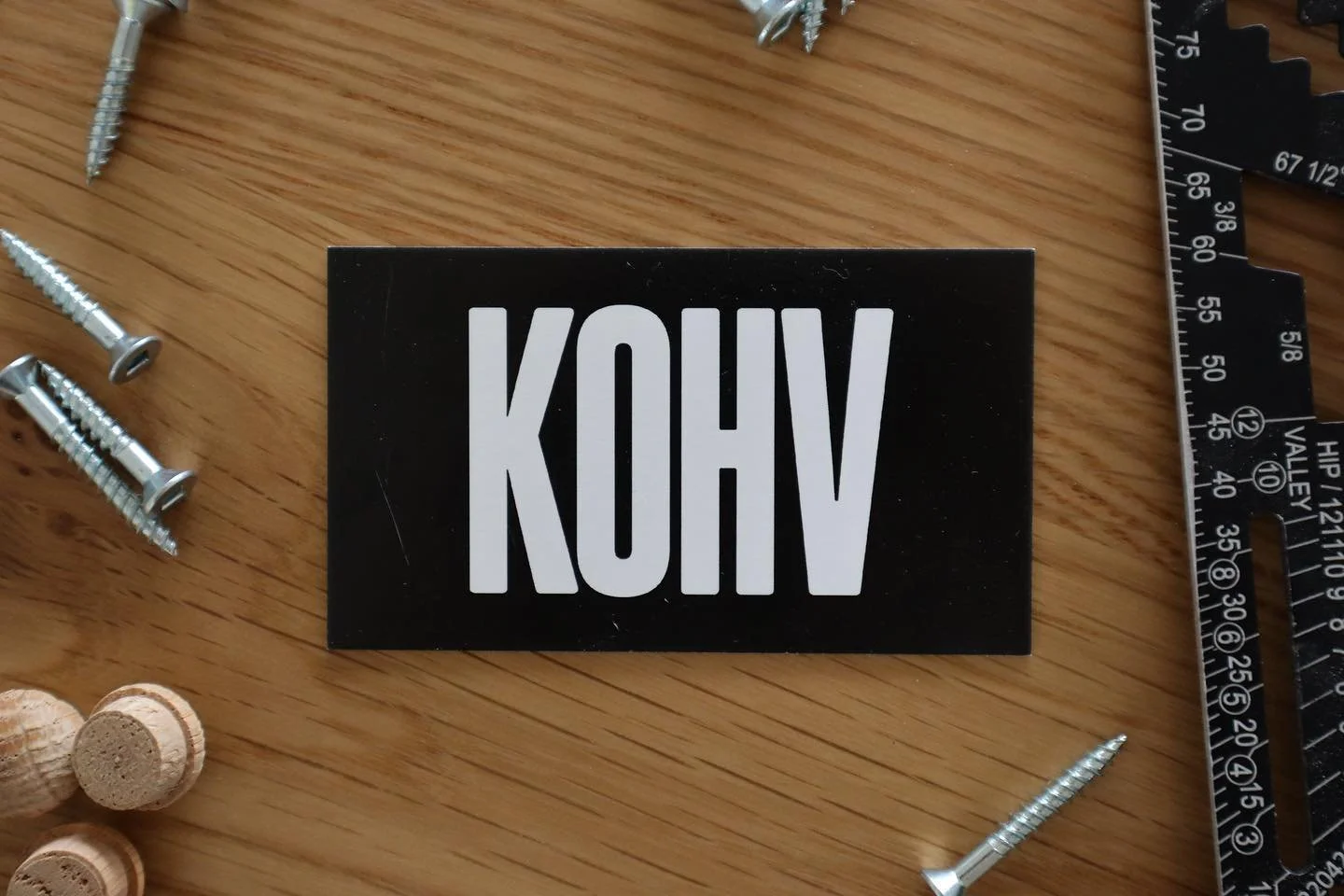 What does Kohv mean? 

In carpentry terms a cove is a concave groove. Wanting to come up with something unique that had to do with woodworking and also incorporate Dan&rsquo;s last name, Kohlen and cove were blended together to create Kohv. 

#salmon