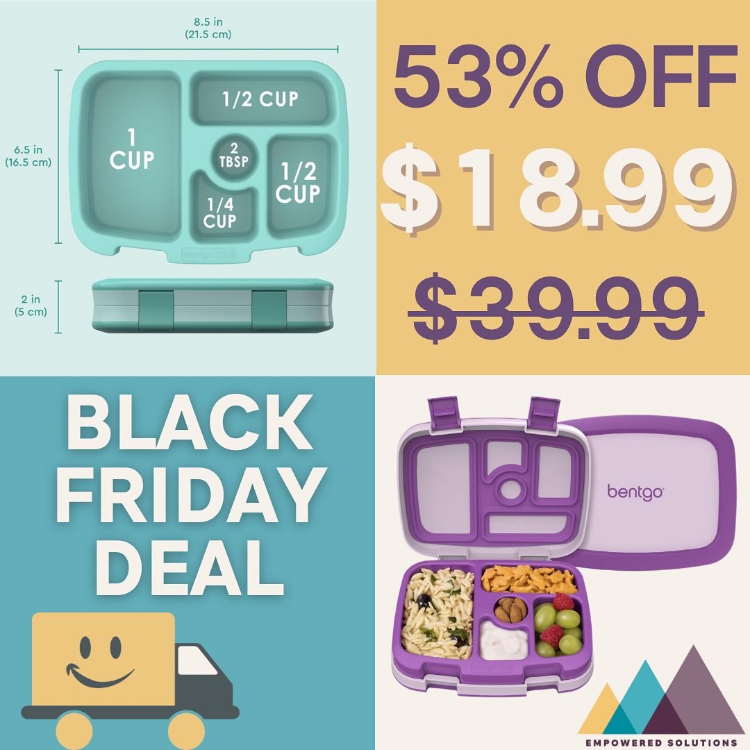 ⚡️Black Friday Alert⚡️

🛍️ Take advantage of this incredible deal on @amazon The Bentgo lunchbox is a game-changer for perfectly portioned meals, and it&rsquo;s now 53% OFF &ndash; only $18.99 (was $39.99)! 🎉

Why is this a must-have for PWS famili