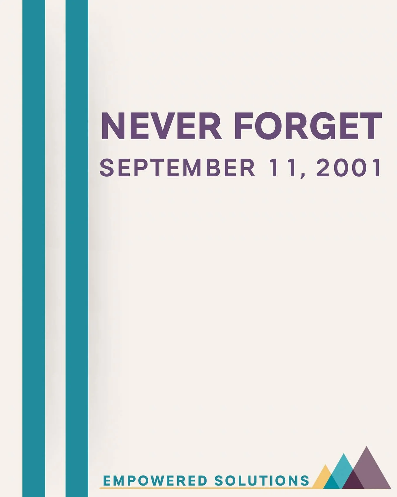🇺🇸 Today, we pause to remember the lives lost and the courage shown on September 11, 2001.

As we honor the past, may we stand together in empathy, resilience, and hope. 💫