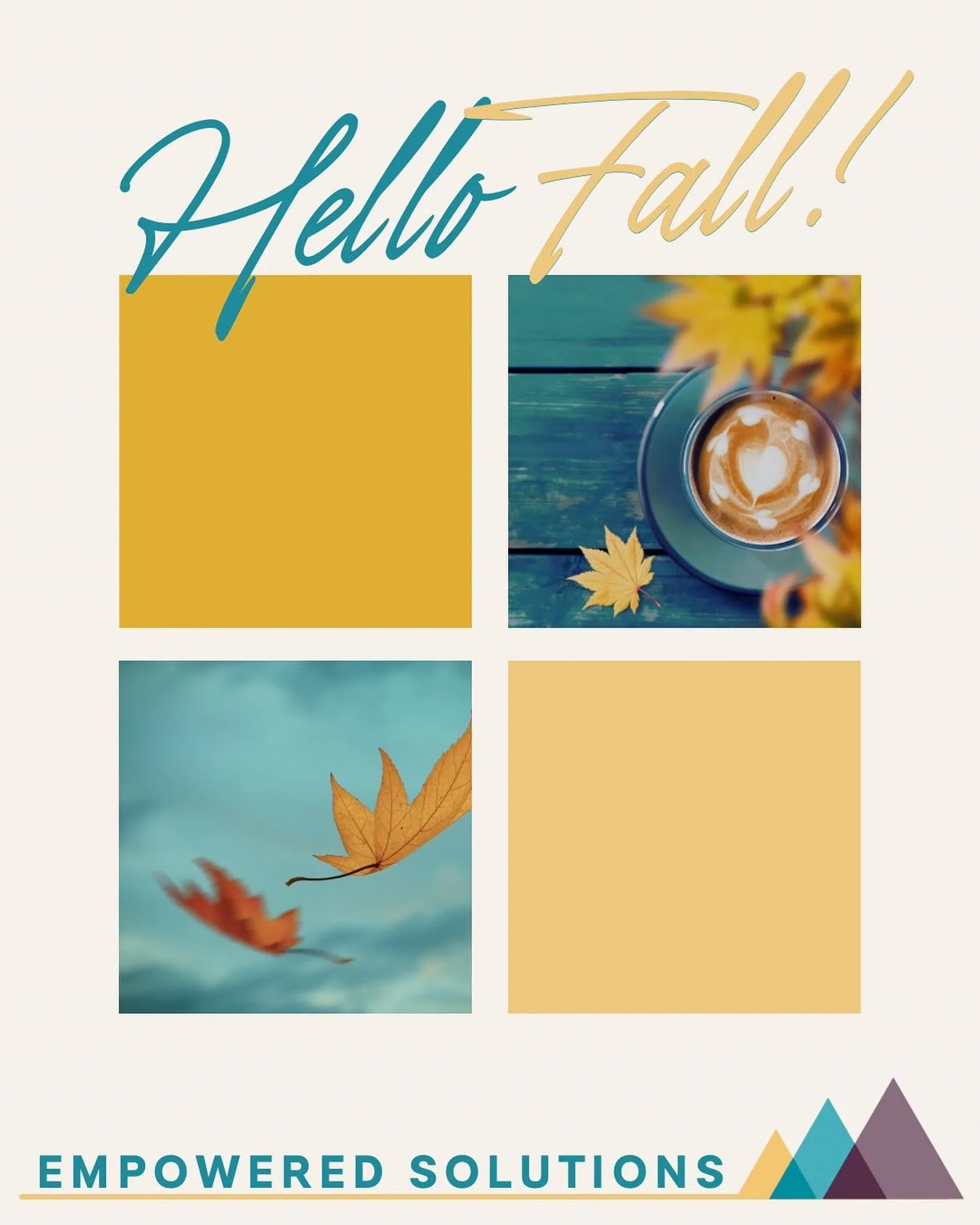🍂✨ Hello Fall! ✨🍂

This is one of my favorite times of year &mdash; cozy cups of coffee, golden leaves, crisp air, and pumpkins everywhere! ☕️🍁🎃

At EmpowerED Solutions, fall reminds us of growth, reflection, and the importance of supporting fami