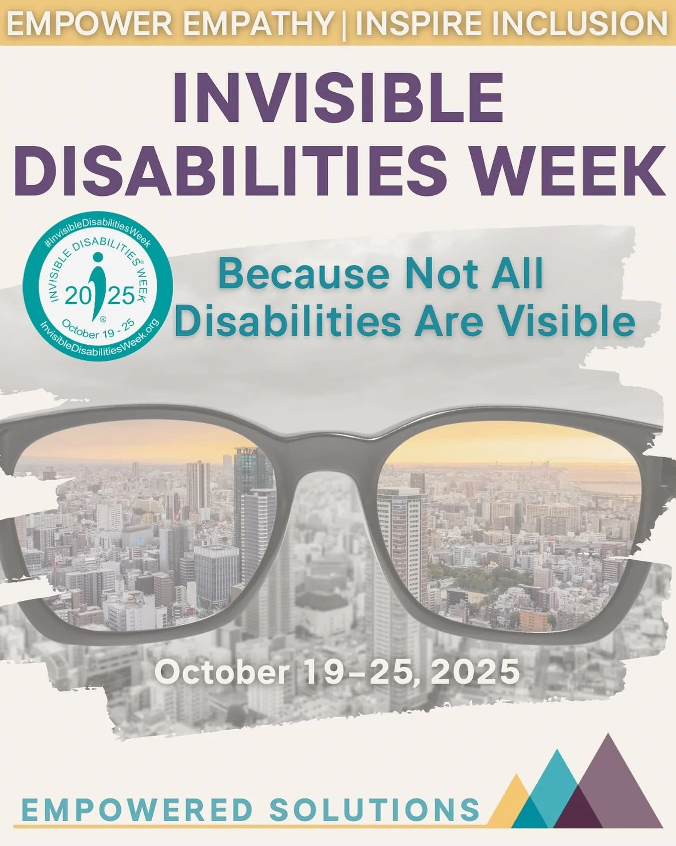 ✨Invisible Disabilities Week—
because not all disabilities are visible 👀
At EmpowerED Solutions, we stand with and support children and families navigating challenges that can’t always be seen. 
🧡 From Prader-Willi syndrome (PWS) and