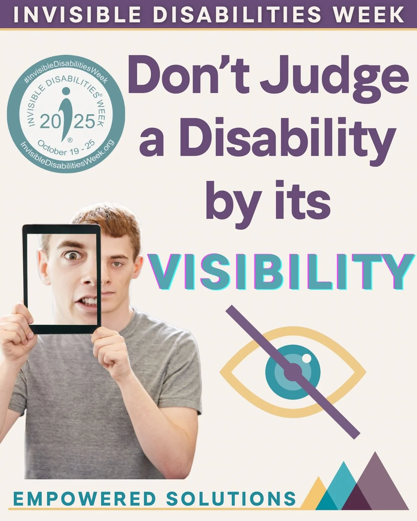 ✨Invisible Disabilities Week
—Don't Judge a Disability by its VISIBILITY👀
This week, we’ve celebrated awareness, empathy, and understanding for those living with conditions that aren’t always visible—like anxiety, OCD, ADHD,
