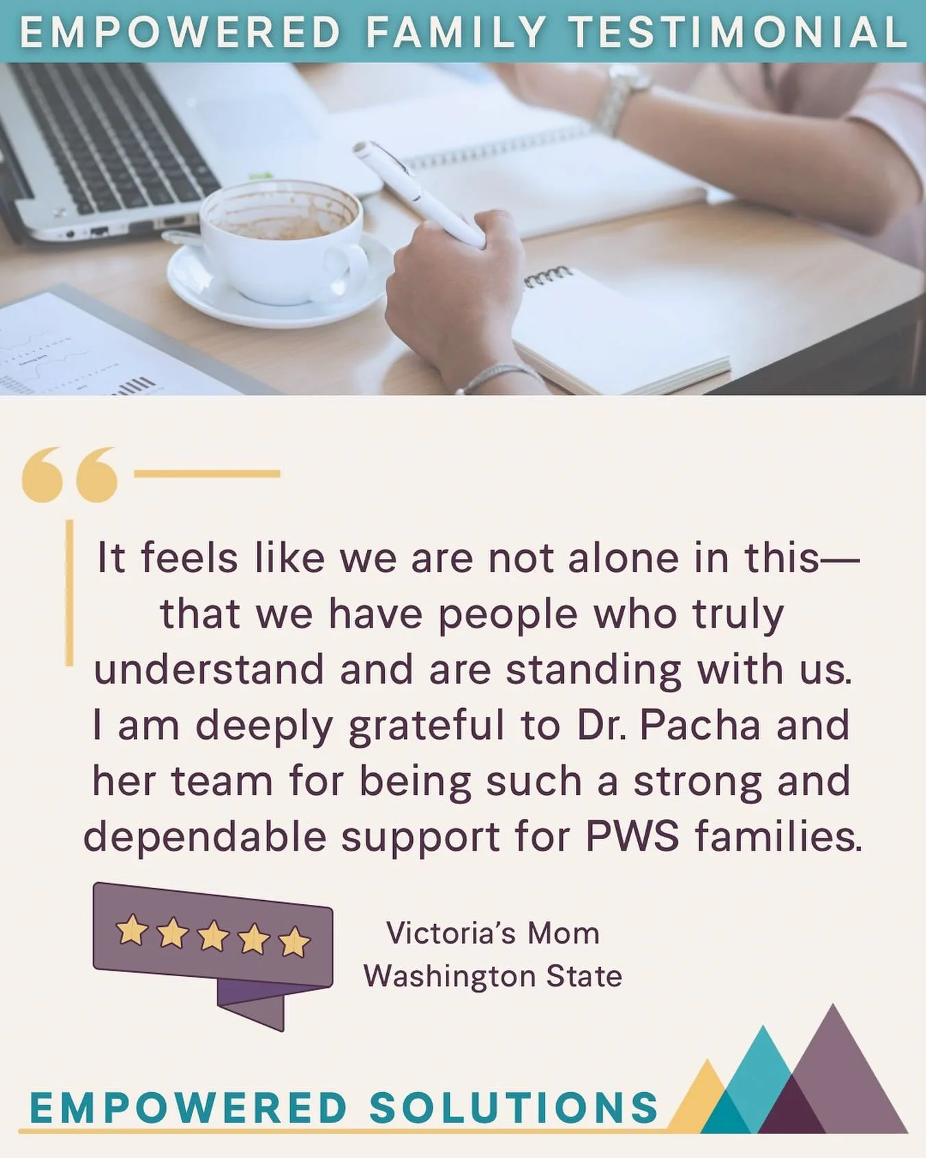 💛 Testimonial Tuesday 🩵

Supporting families and standing alongside them as they navigate school systems and the IEP process is at the heart of EmpowerED Solutions. Hearing that our work helps families feel supported and never alone means more than