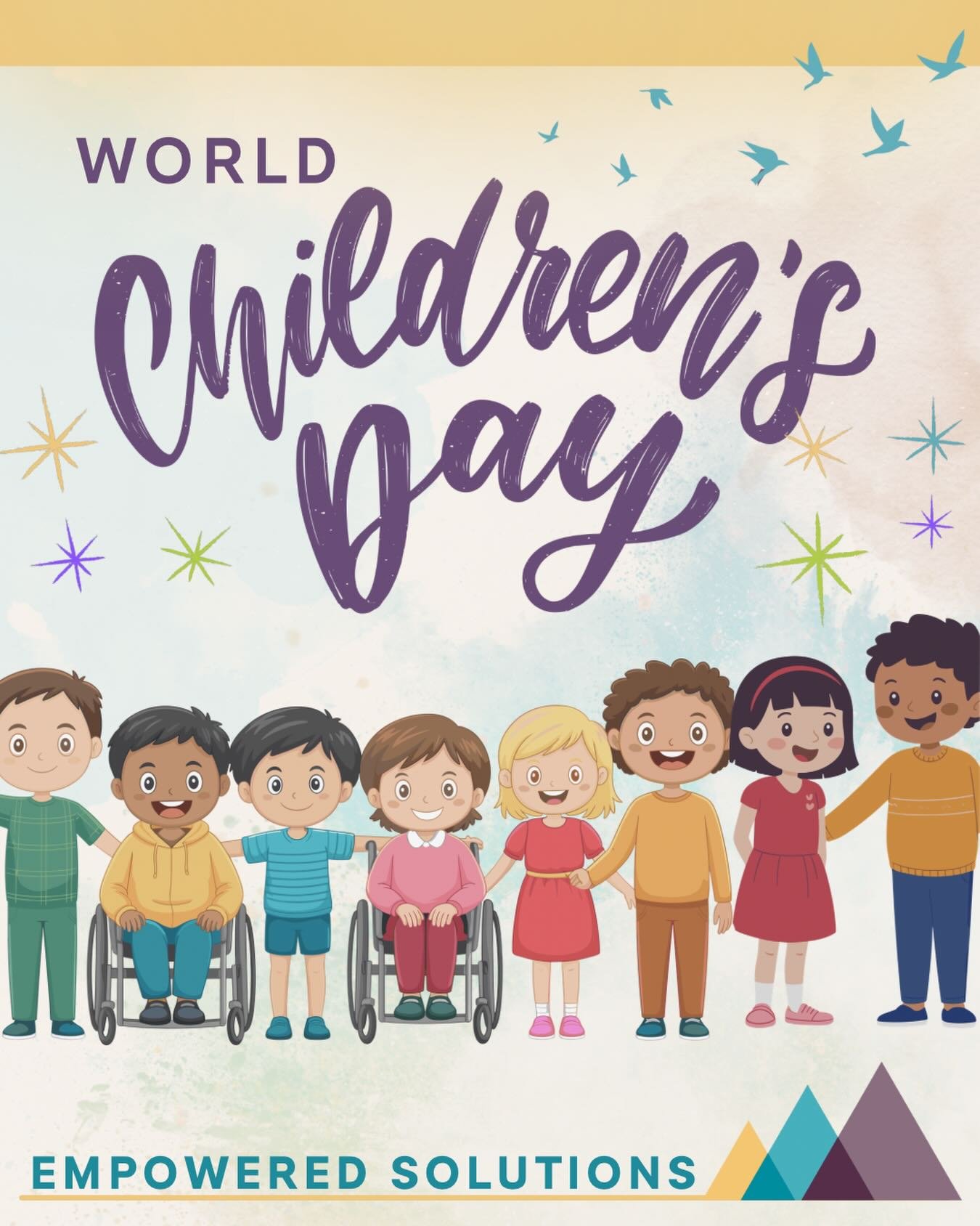 🌏 World Children&rsquo;s Day

Today we recognize and honor the rights, voices, and futures of children everywhere.

Observed each year on November 20, World Children&rsquo;s Day is a global reminder that every child deserves:
💛 safety
💚 education
