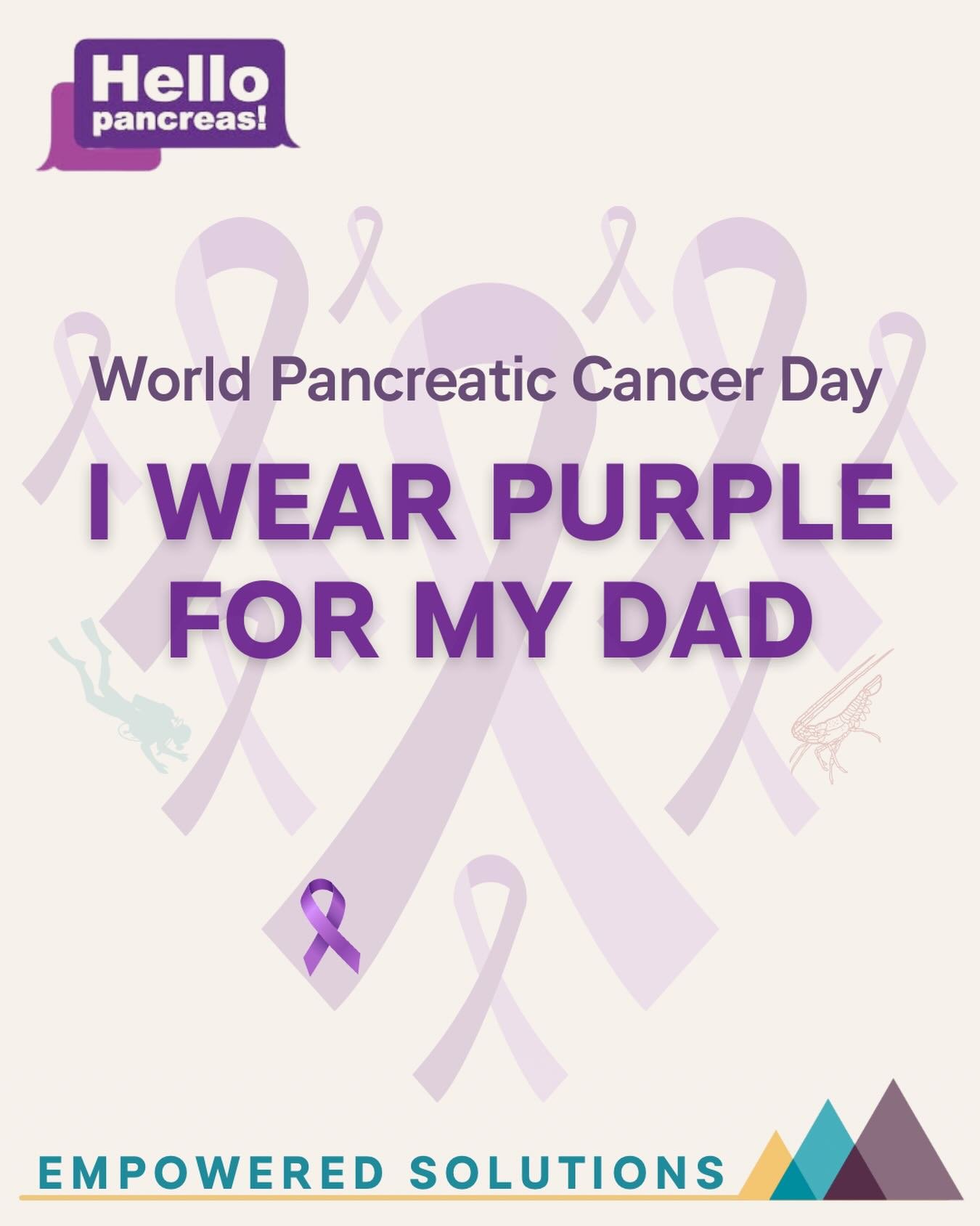 💜 Pancreatic Cancer Day 💜

Today (and literally every day) I wear purple for my dad. For his unwavering support, his dedication to his family, and his endless patience (well&hellip; at least with me 😂 iykyk).

Pancreatic cancer is an ugly, sneaky,
