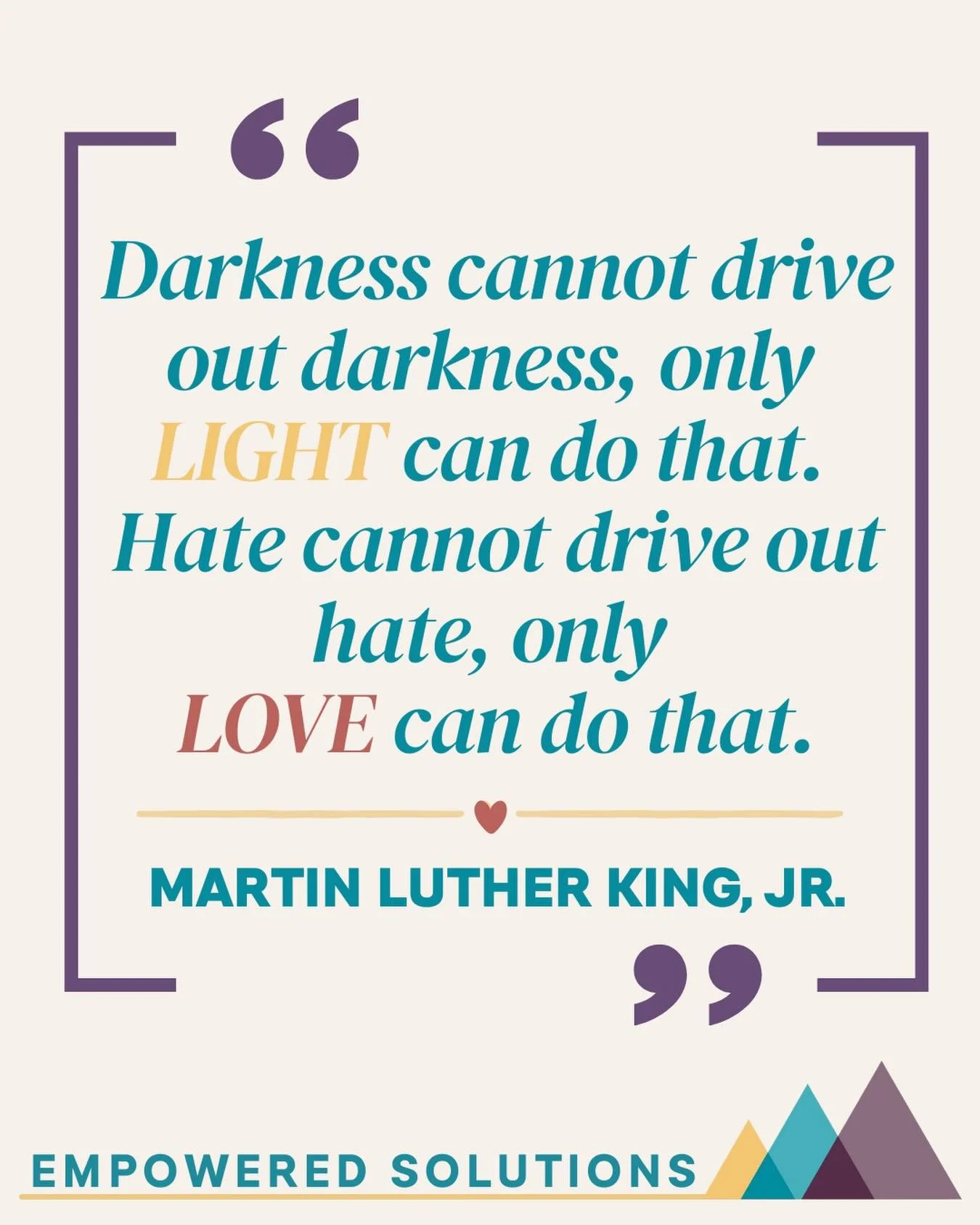 ✊🏾Honoring Dr. Martin Luther King

In a world that can feel heavy, we choose light, love, and inclusion.

ALWAYS 💛🩵💜