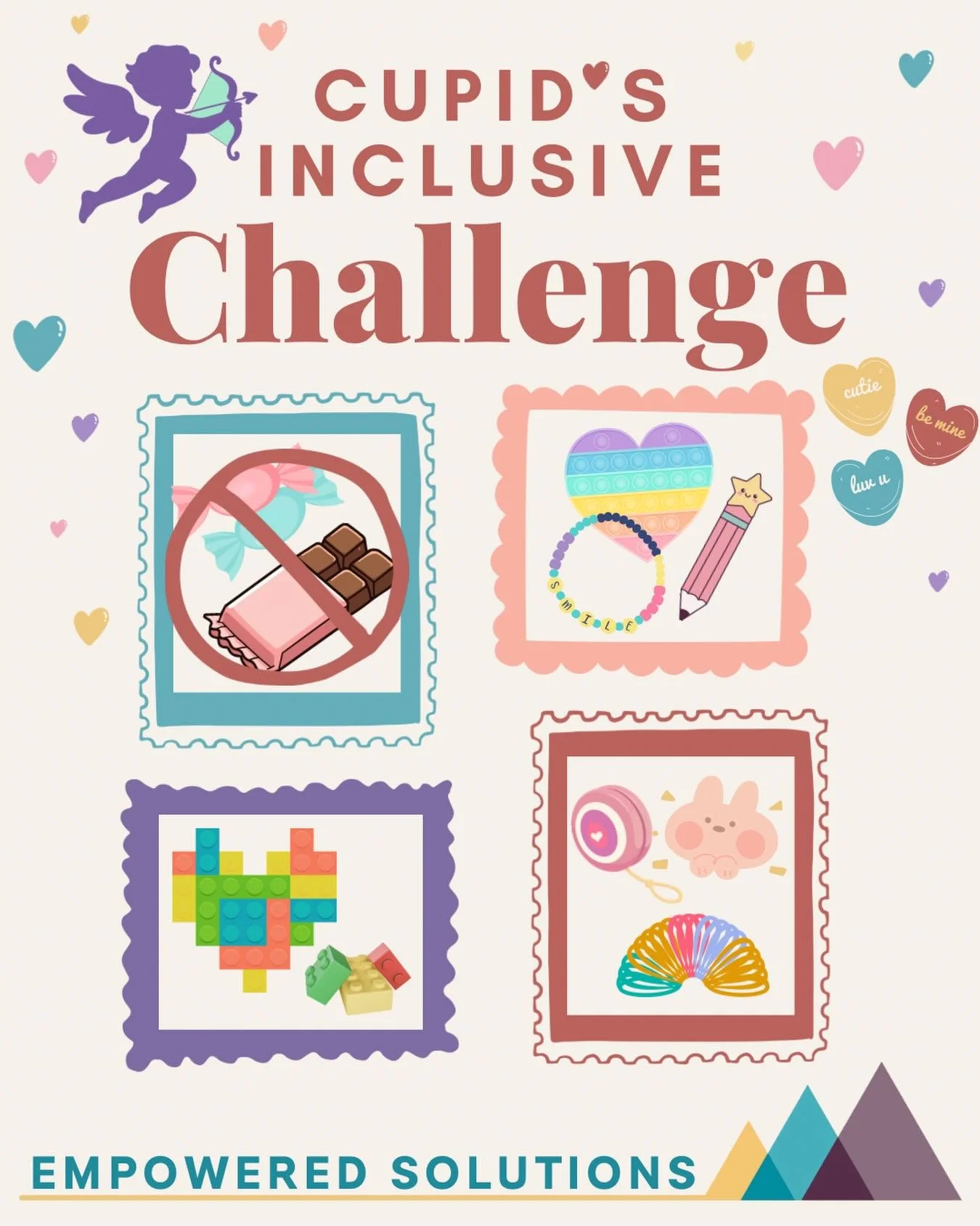 💘Cupid&rsquo;s Inclusive Challenge💘

Not every child can safely enjoy traditional Valentine&rsquo;s Day candy and sweets.🚫🍭So this Valentine&rsquo;s Day, let&rsquo;s make celebrations inclusive, safe, and joyful for all children.

We&rsquo;re cha