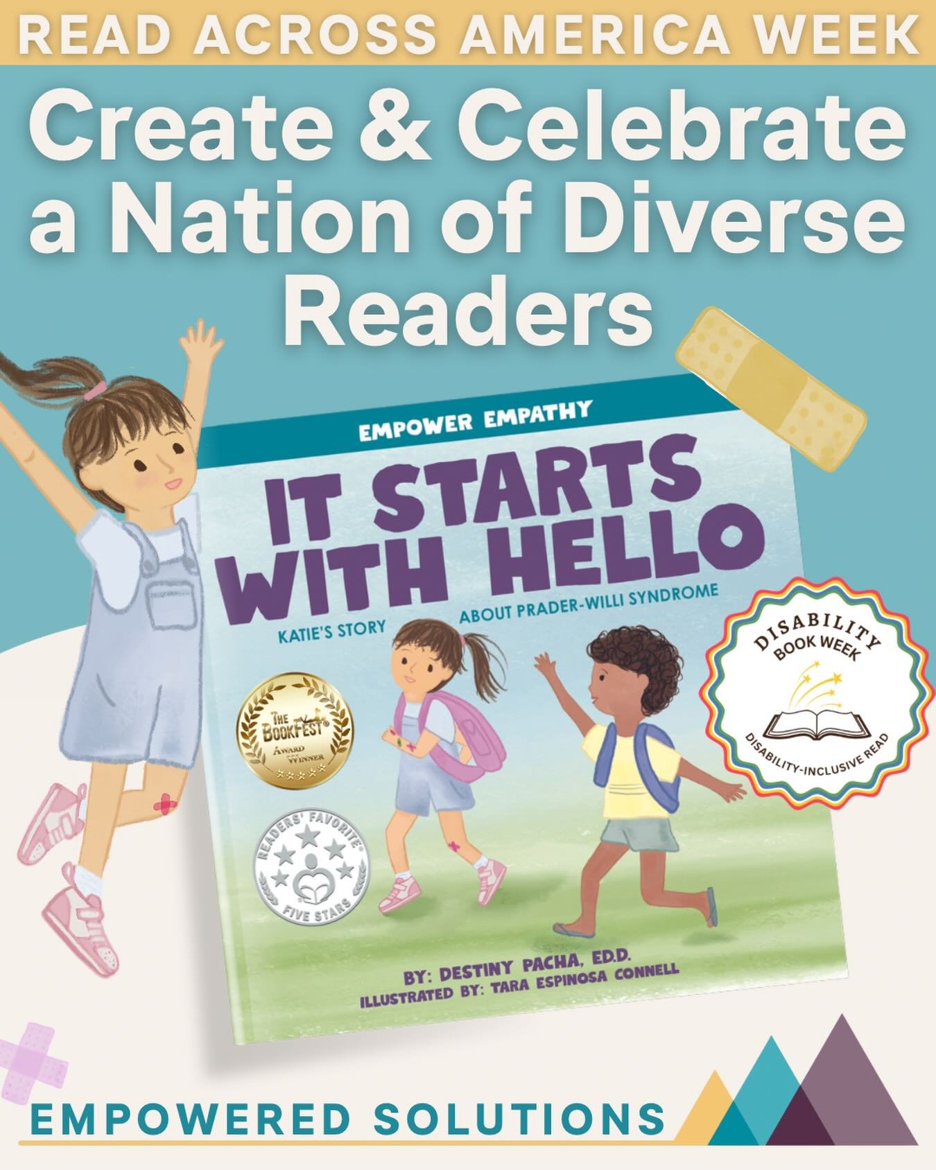 📚✨Read Across America Week✨📚

This year&rsquo;s theme, Create &amp; Celebrate a Nation of Diverse Readers, is exactly why It Starts With Hello: Katie&rsquo;s Story About Prader-Willi Syndrome was written.

When we place inclusive books in classroom