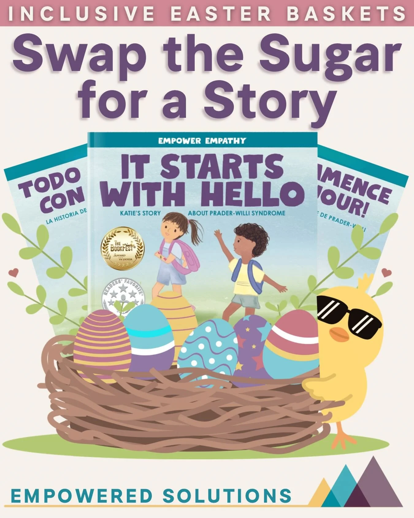 🌷Spring is here, and soon the Easter bunny will be too!

But for children living with Prader-Willi syndrome (PWS), diabetes, food allergies, and hypothalamic disorders, traditional candy-filled celebrations can increase anxiety and create real healt
