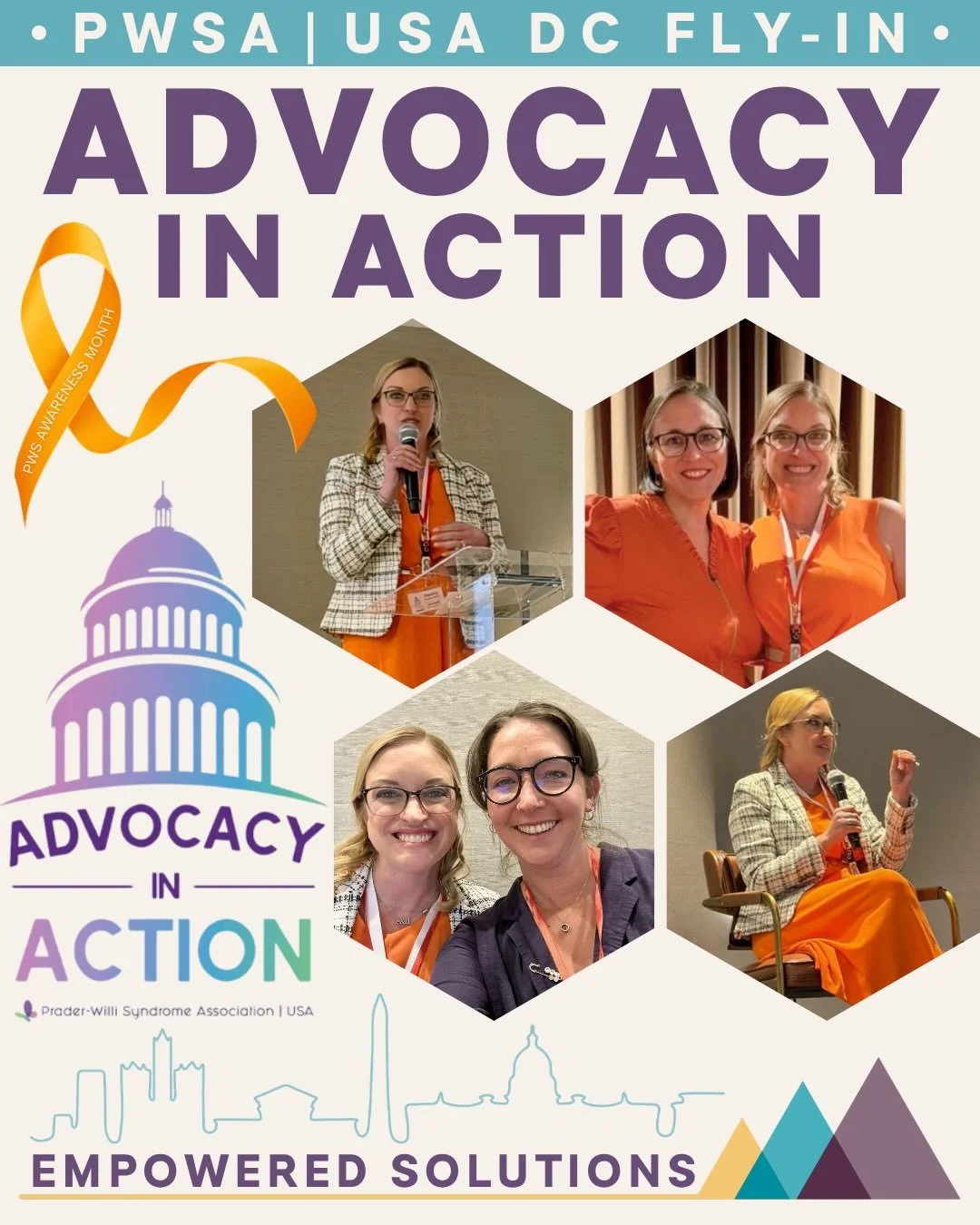 ✨Tuesday was an incredible and humbling day at the PWSA|USA D.C. Fly-In 🇺🇸

I had the opportunity of speaking to a room filled with advocates, PWS families, pharmaceutical leaders, and other members of the PWS community. I shared Katie&rsquo;s Stor