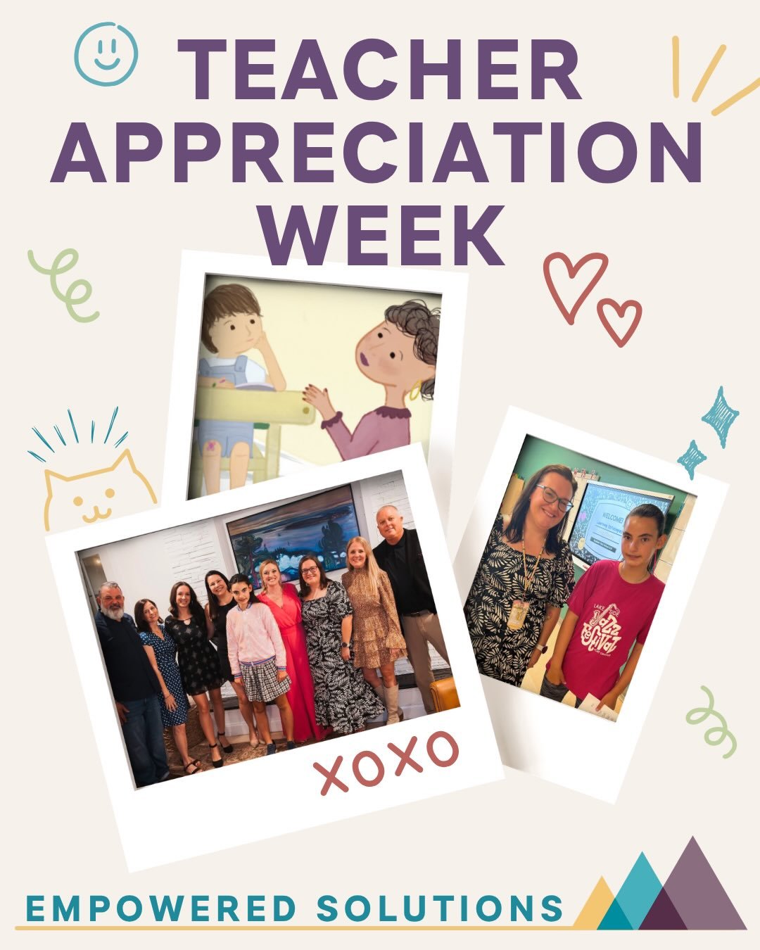 ✏️ It's Teacher Appreciation Week 🎓

To the teachers who show up every day with patience, compassion, creativity, and heart &mdash; THANK YOU‼️

Thank you for believing in children, supporting families, adapting when things are hard, and helping stu